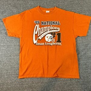 Delta Texas Longhorns National‎ Champions Football T-Shirt Mens Large 2005